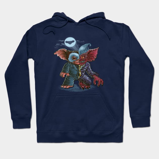 Twofaces mogwai Hoodie by Lupo